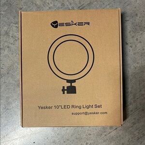 Yesker 10" LED Ring Light Set